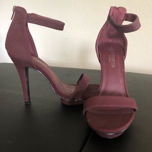 Size 7 Revamped Burgundy Heels